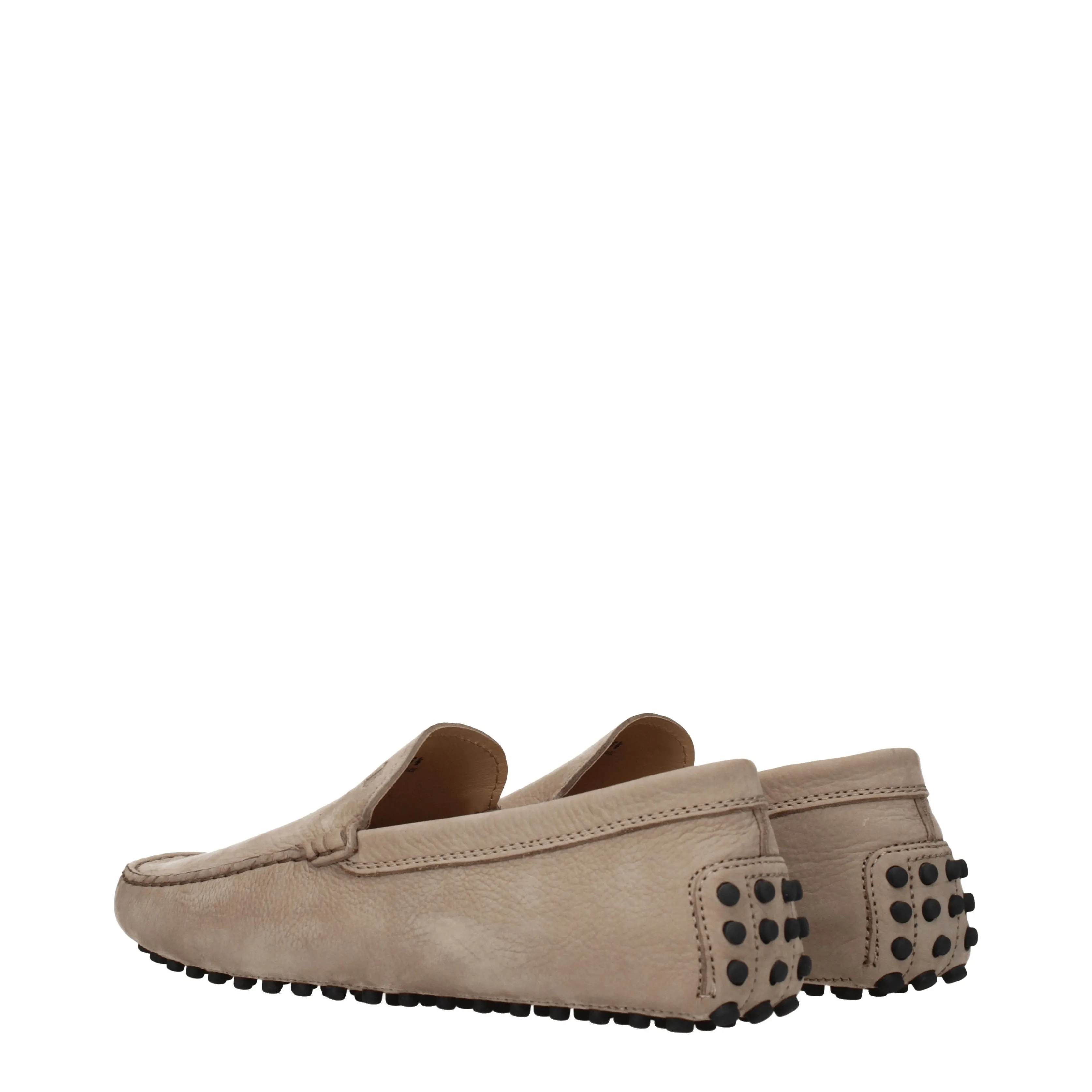 Tod's Mocassini Uomo Camoscio Beige/Creta