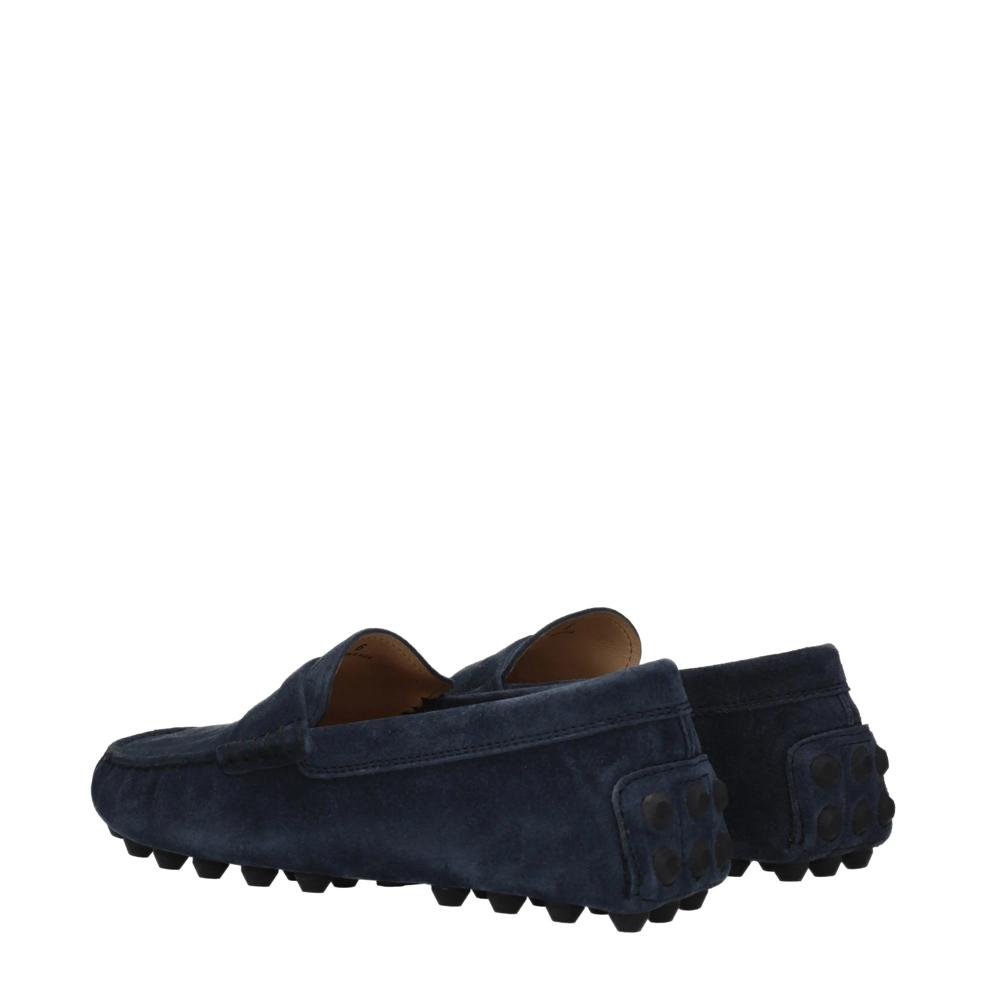 Tod's Mocassini Uomo Camoscio Blu/Blu Notte