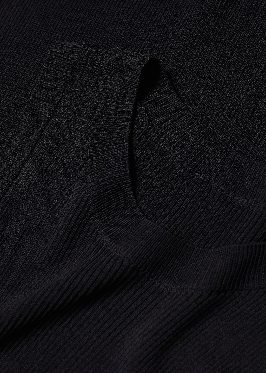 Top maglia a coste