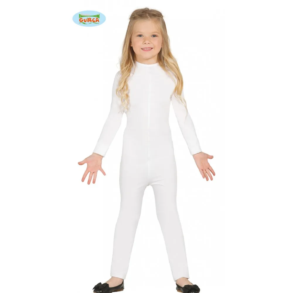 Tuta Bianca Elasticizzata Unisex 9/12 Anni Carnevale Accessori