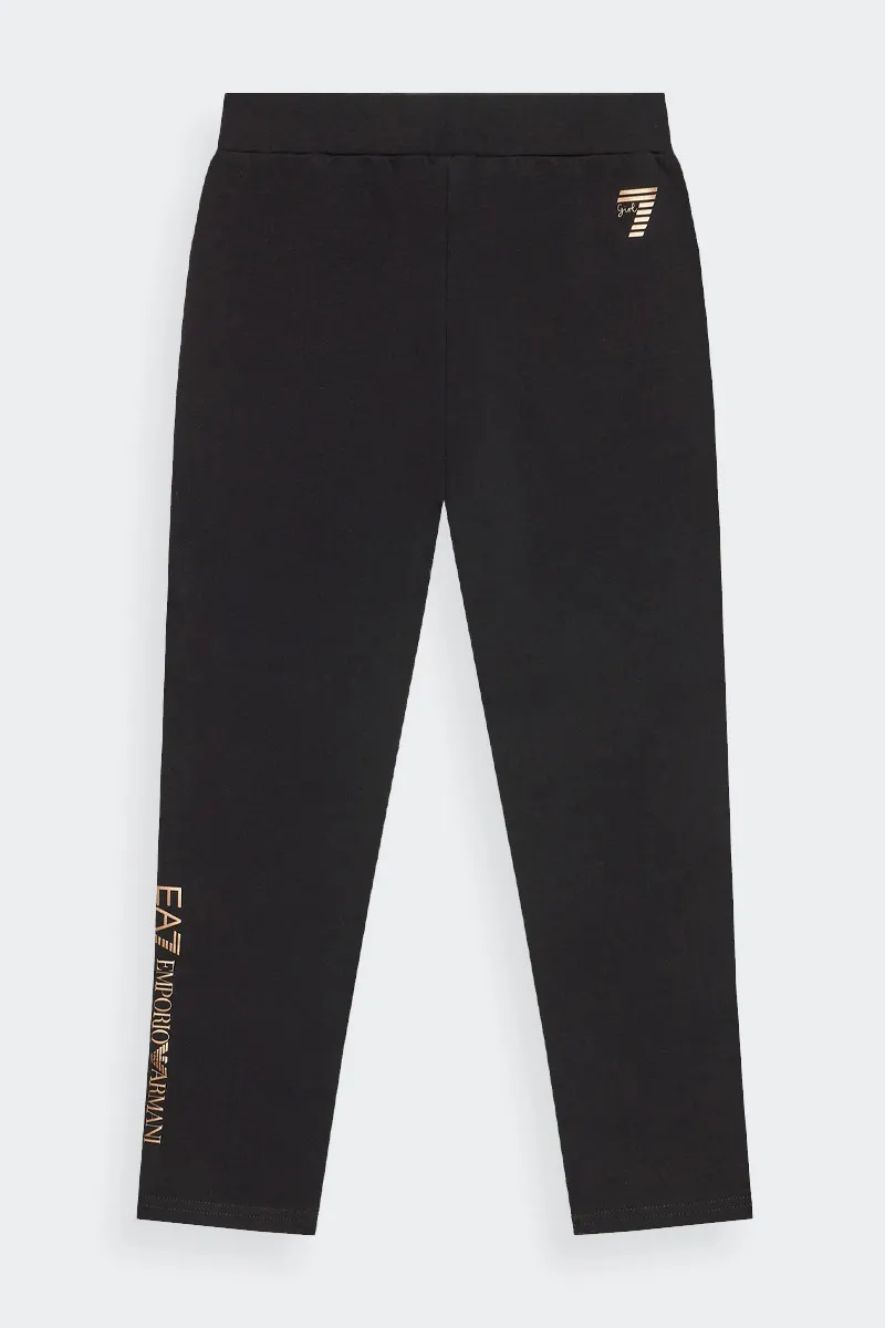TUTA NERA BAMBINA LOGO ORO
