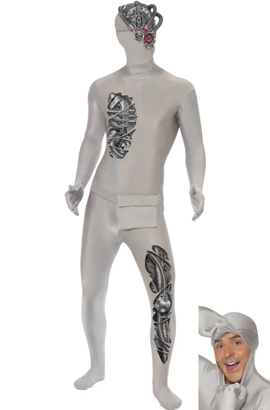 Tuta seconda pelle skin uomo robot androide borg