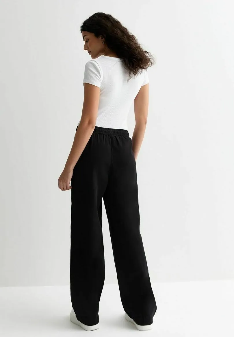TWILL WIDE LEG - Pantaloni