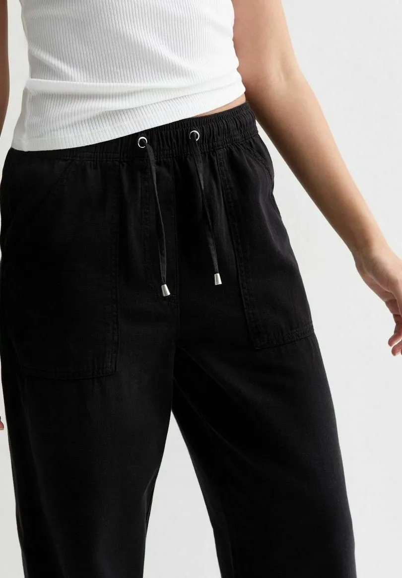 TWILL WIDE LEG - Pantaloni