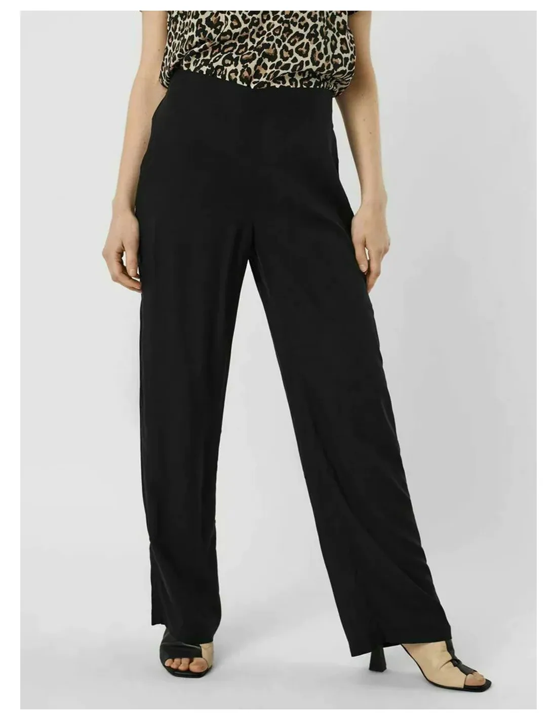 VERO MODA DONNA VMEASY HW WIDE PANTS R1 WVN GA