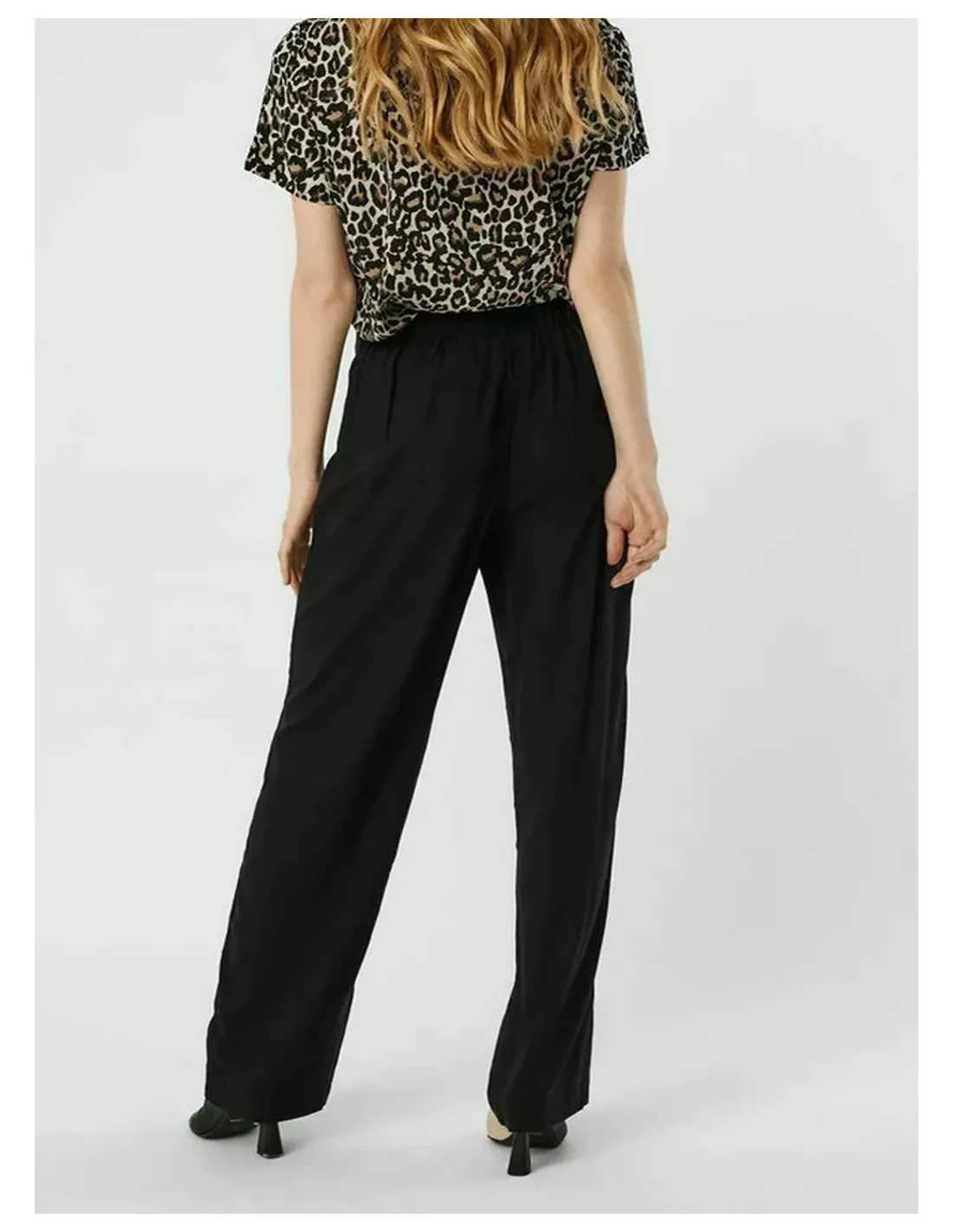 VERO MODA DONNA VMEASY HW WIDE PANTS R1 WVN GA