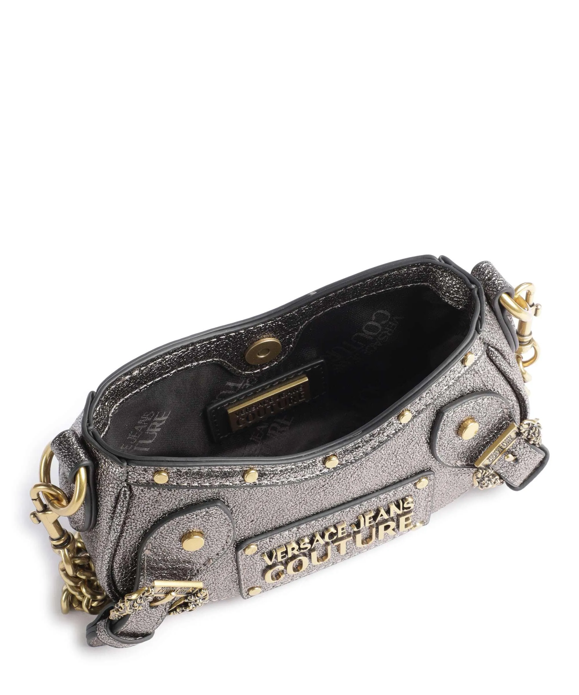 Versace Jeans Couture Capsule Borsa a spalla pelle sintetica bronzo  