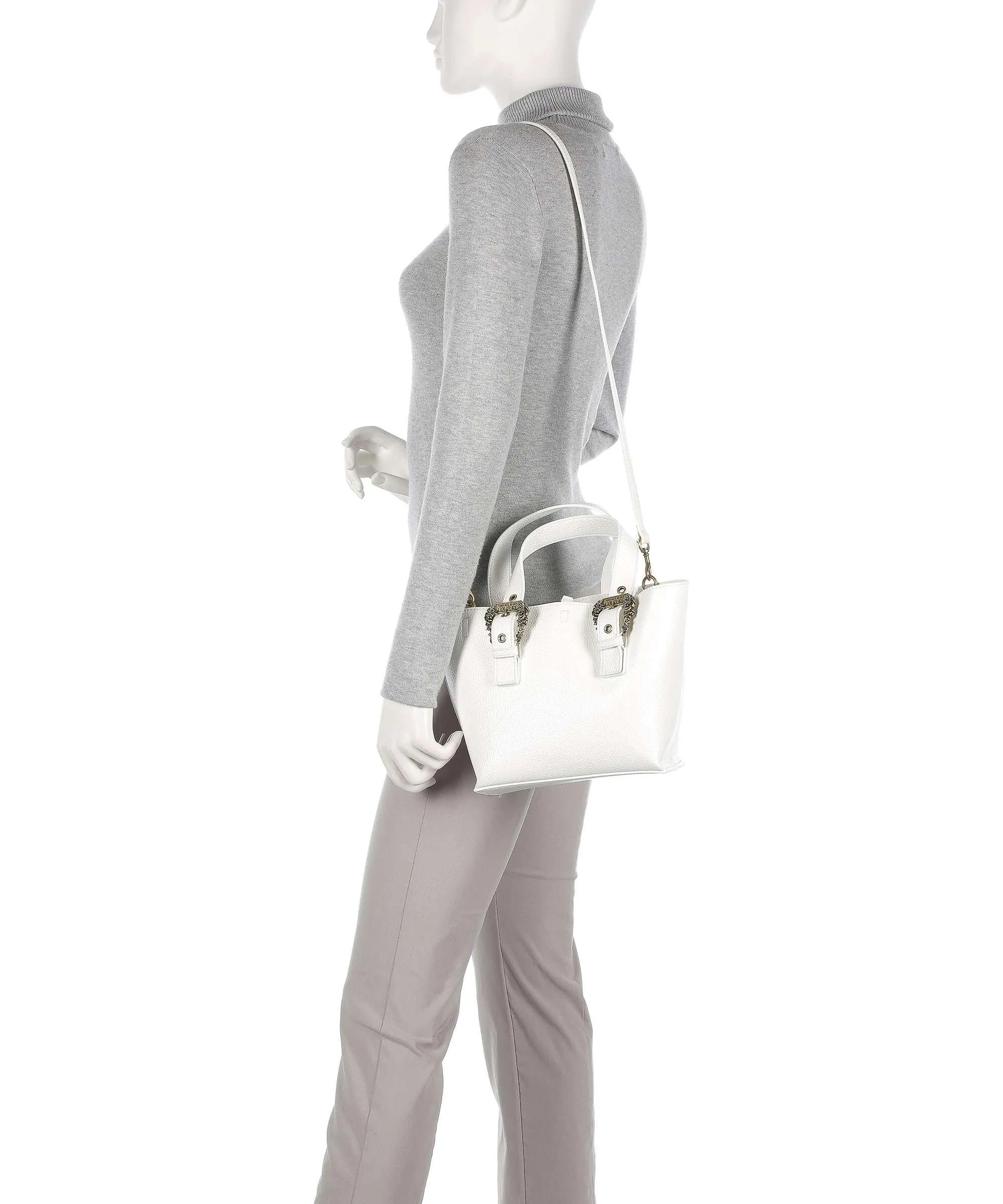  Versace Jeans Couture Couture 01 Borsa a mano pelle sintetica bianco  