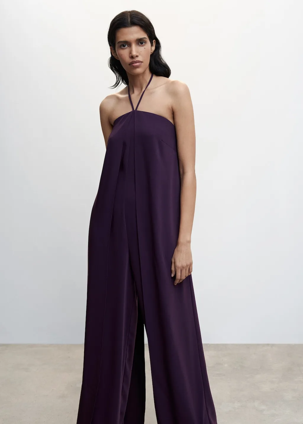 Vestito a tuta halter schiena scoperta