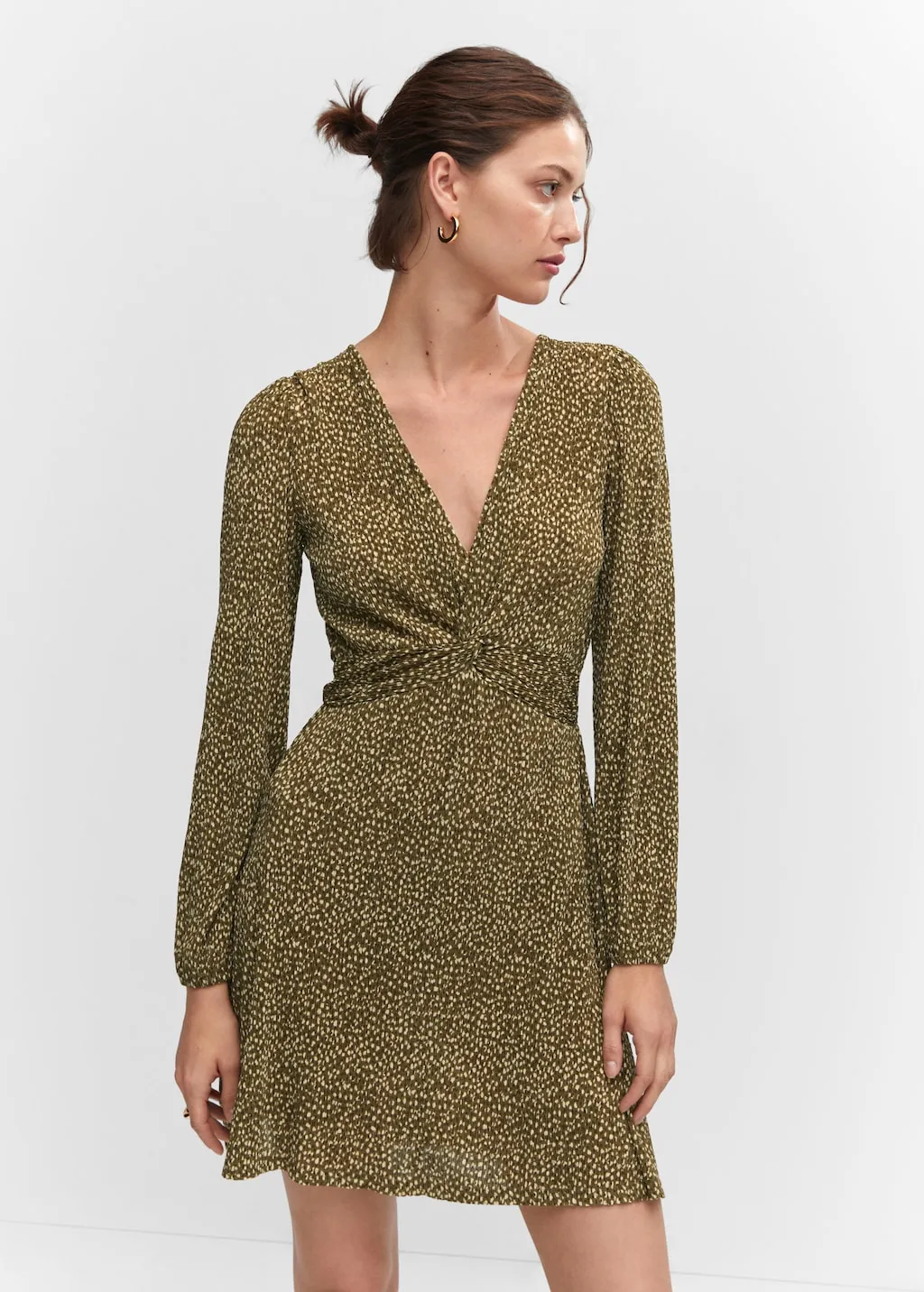 Vestito corto stampa nodo