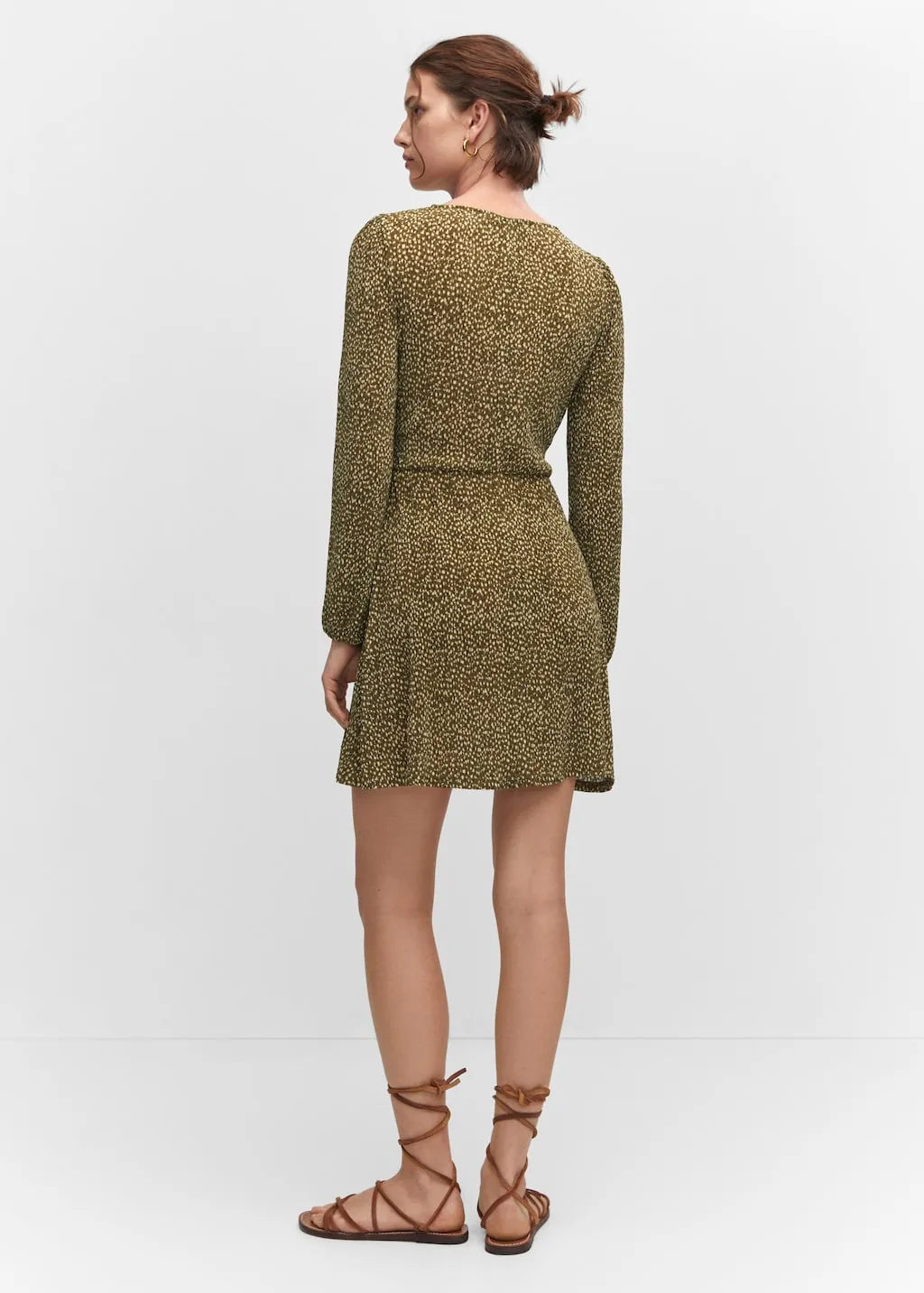 Vestito corto stampa nodo