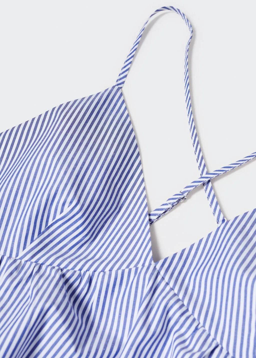 Vestito cotone schiena incrociata