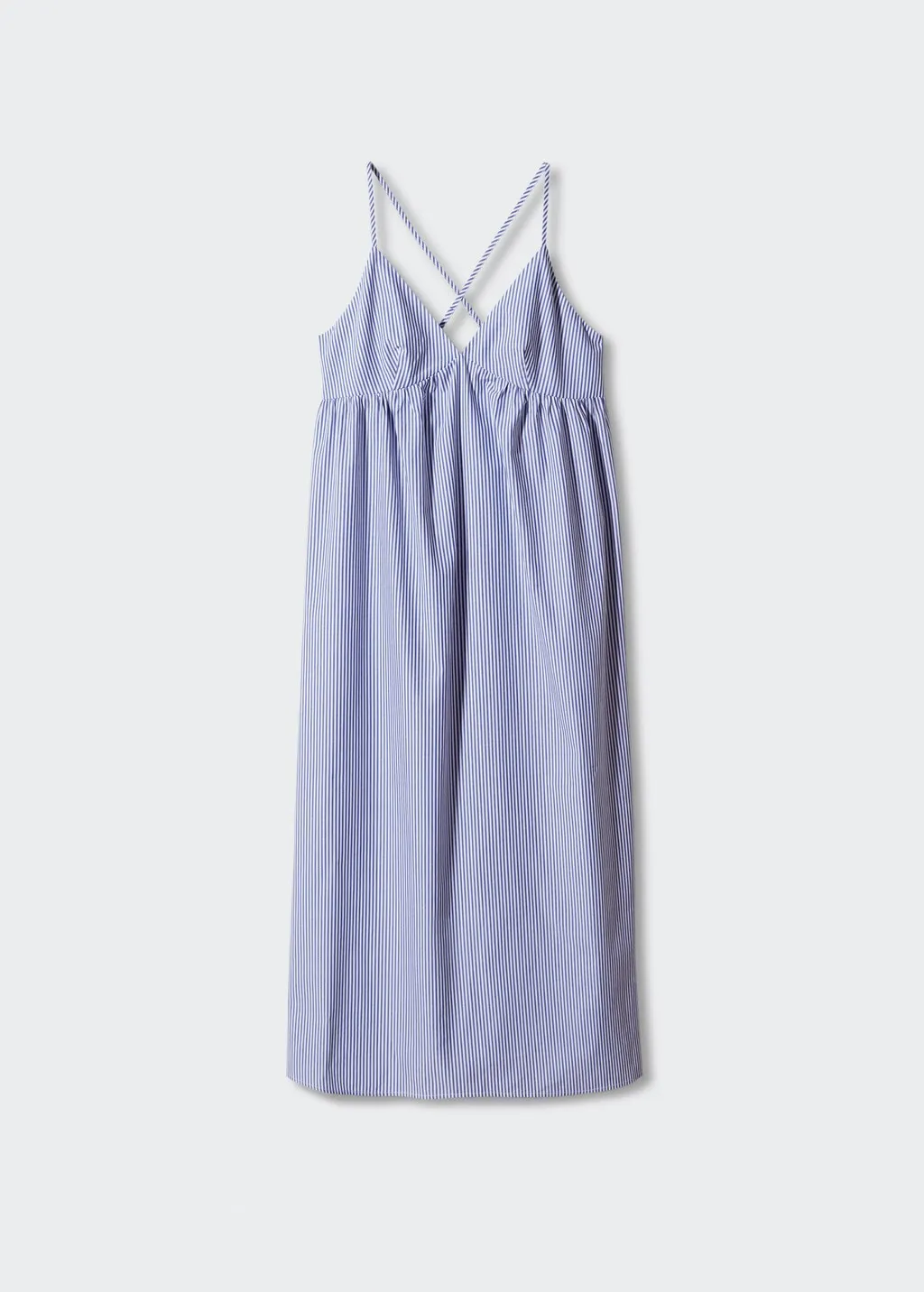 Vestito cotone schiena incrociata