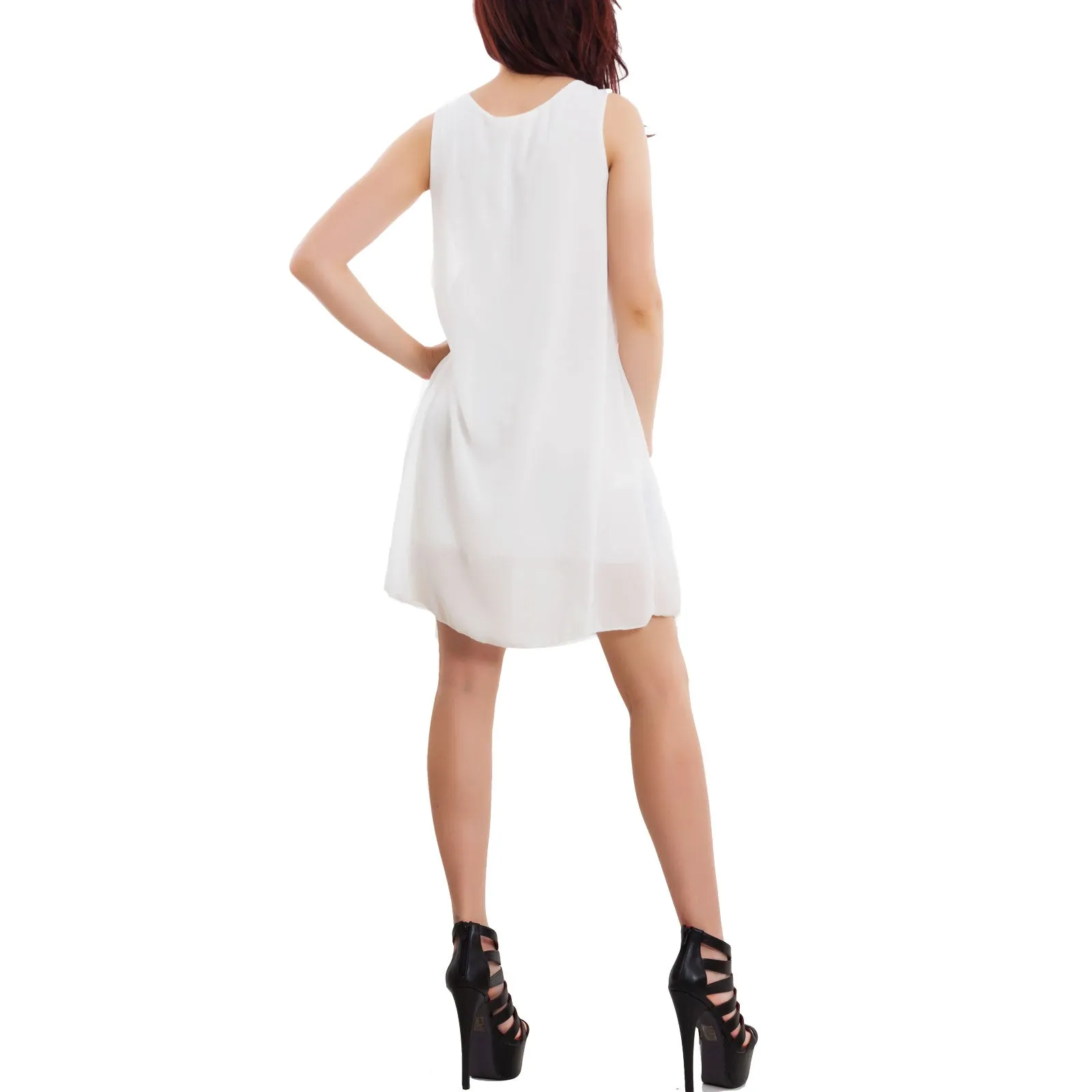 Vestito donna chiffon velato VB-1691