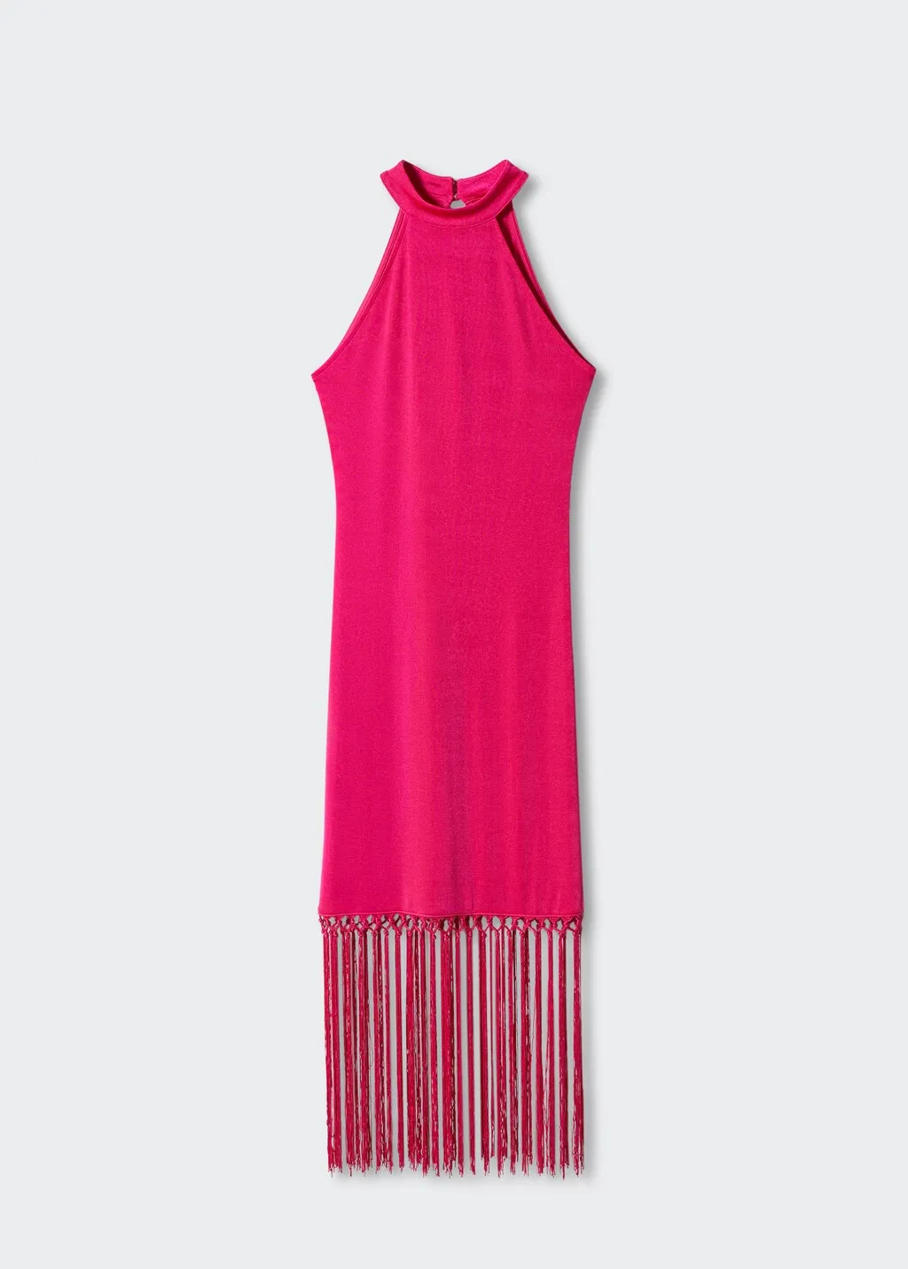 Vestito frange collo halter