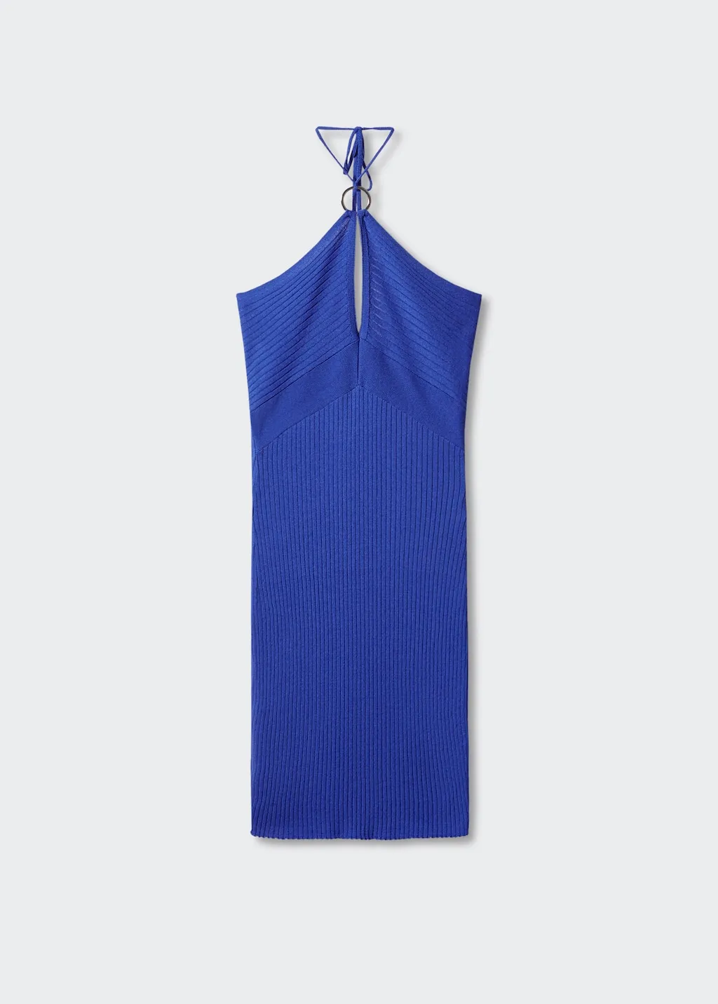 Vestito halter dettaglio metallizzato