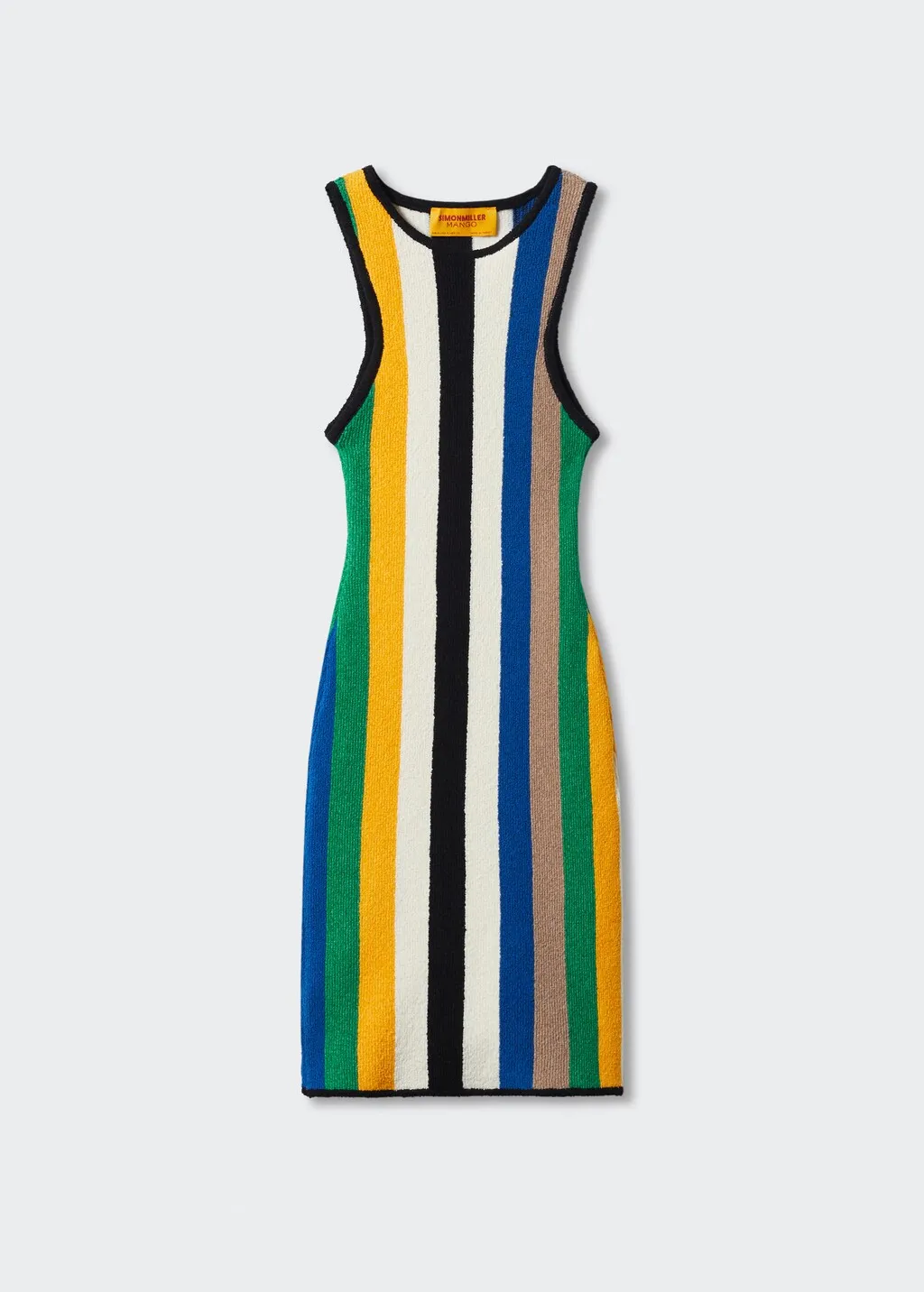 Vestito maglia midi multicolore
