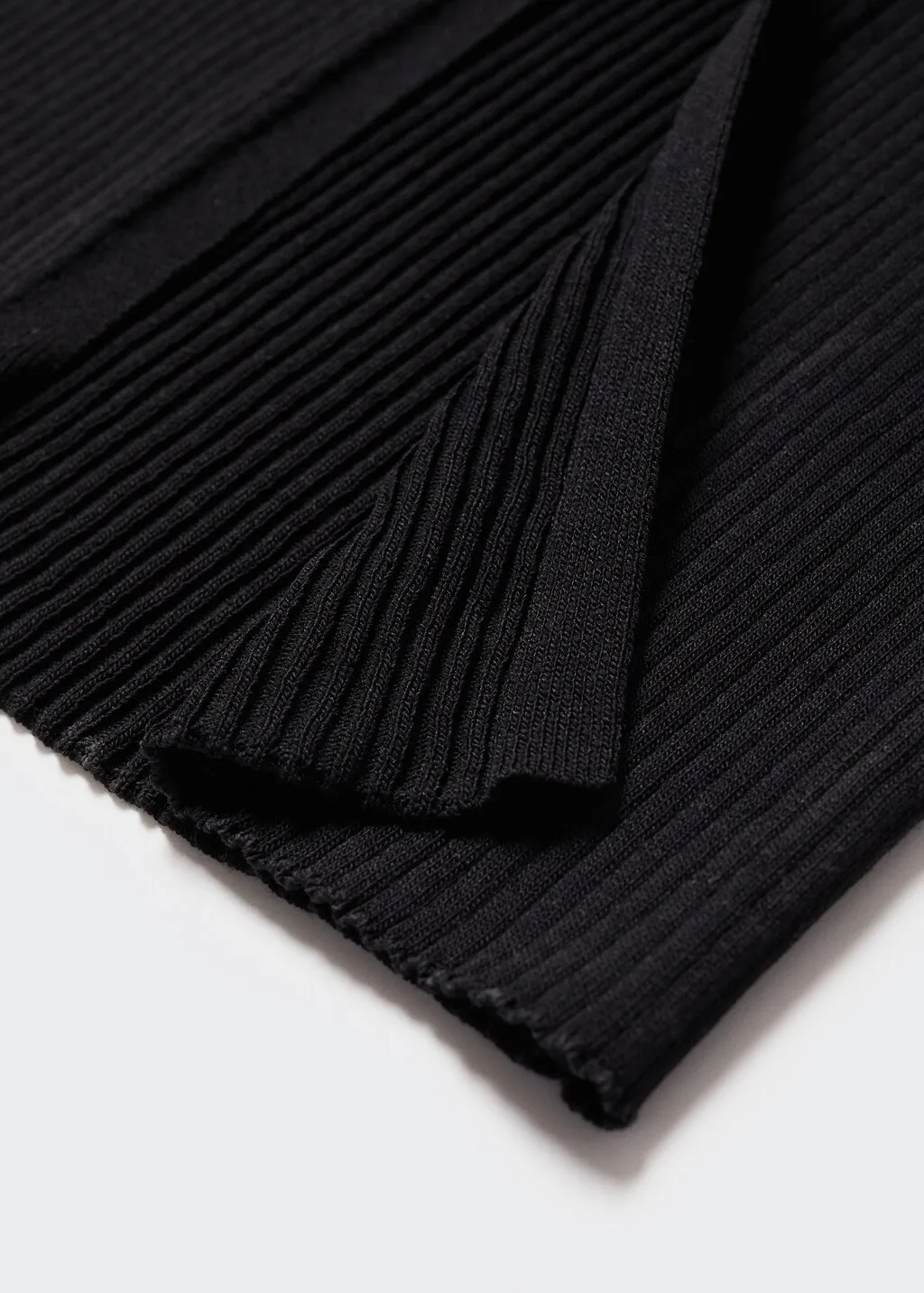 Vestito nero maglia zip