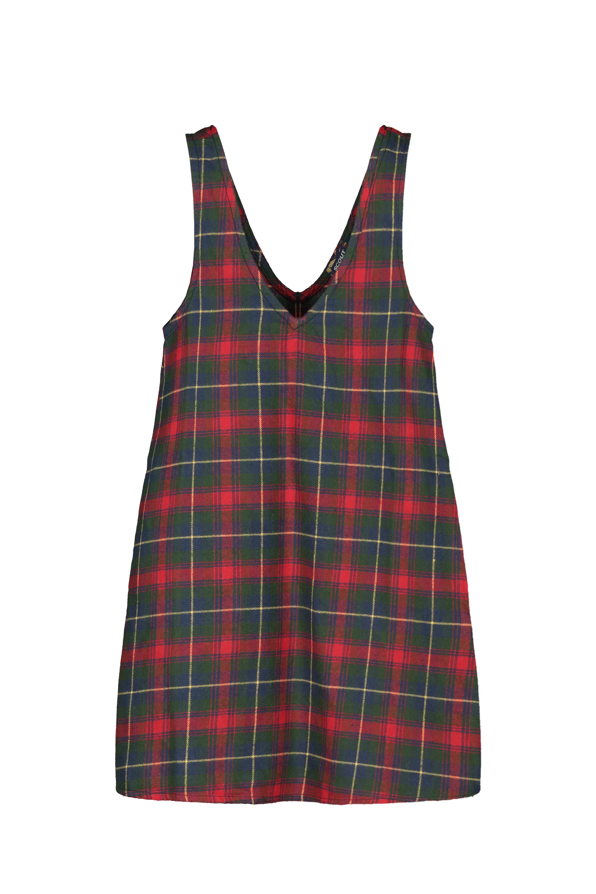         VESTITO SM SCOLLO V FLANELLA QUADRO