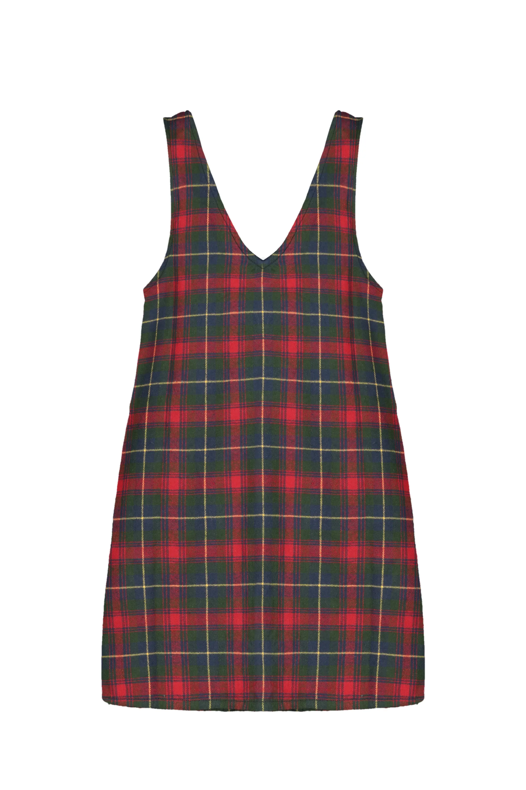         VESTITO SM SCOLLO V FLANELLA QUADRO