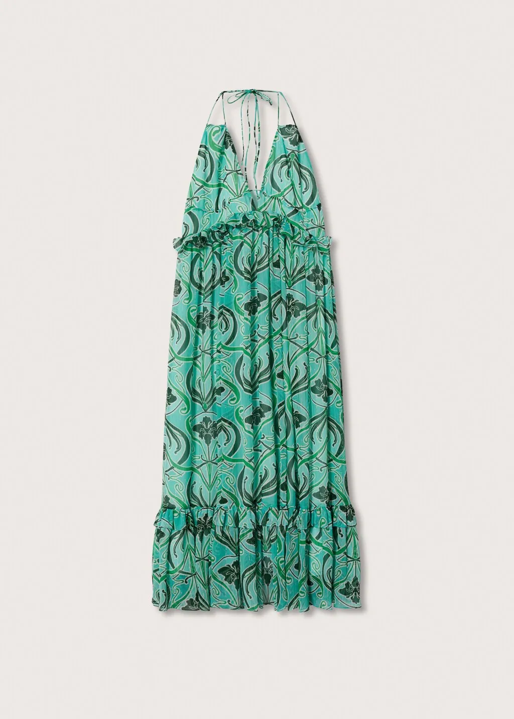 Vestito stampa schiena scoperta