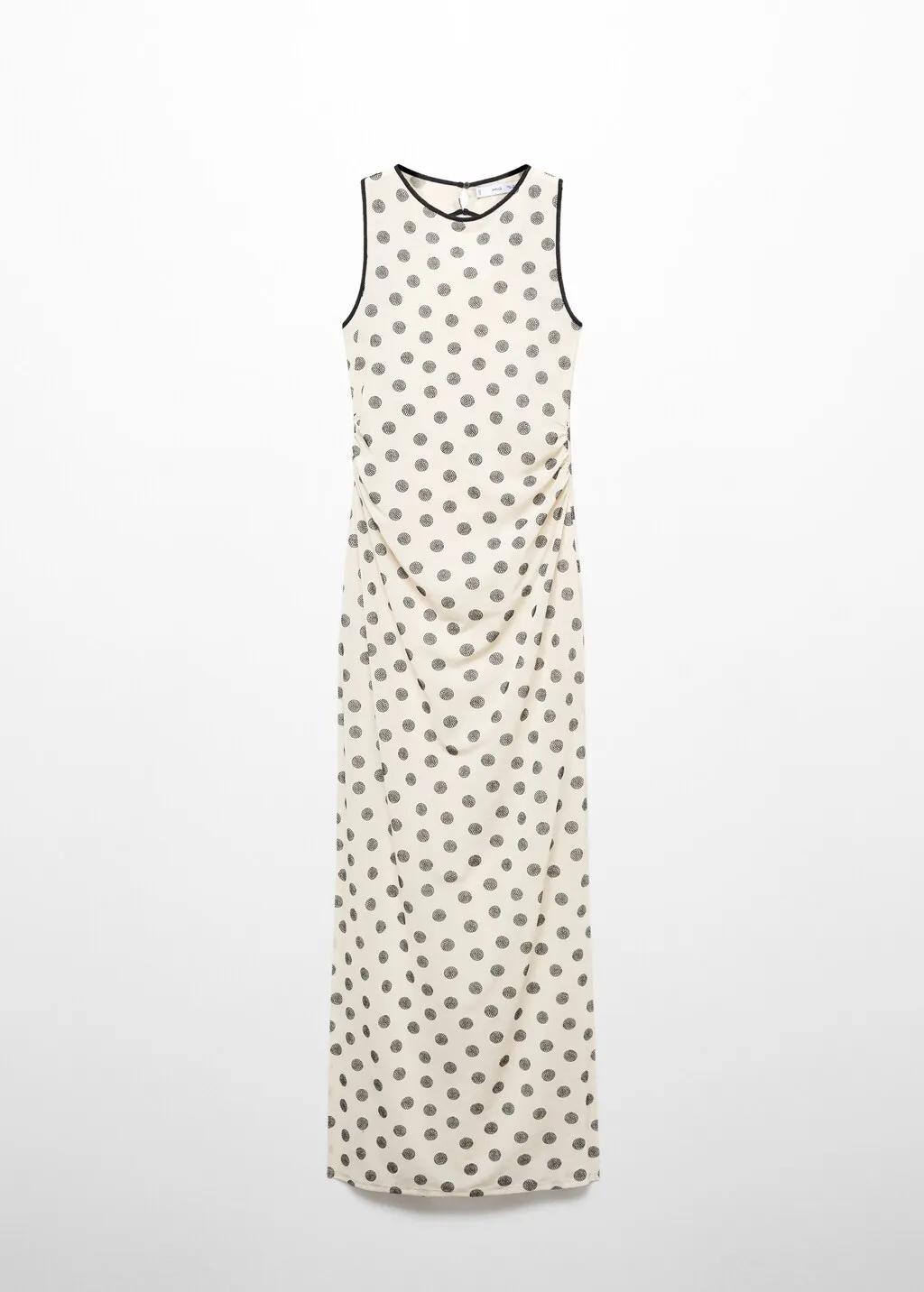 Vestito stampa spacco schiena