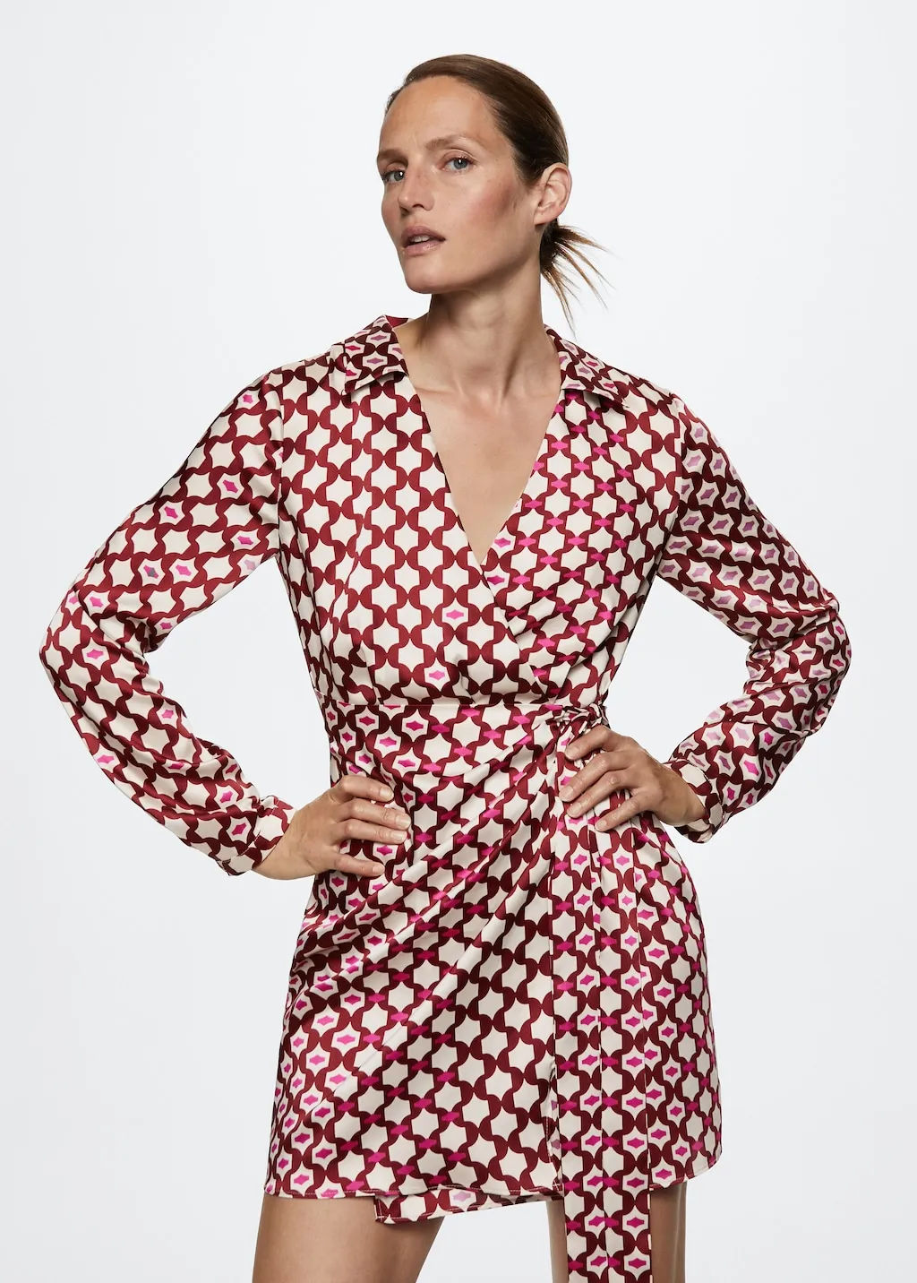 Vestito stile camicione stampa
