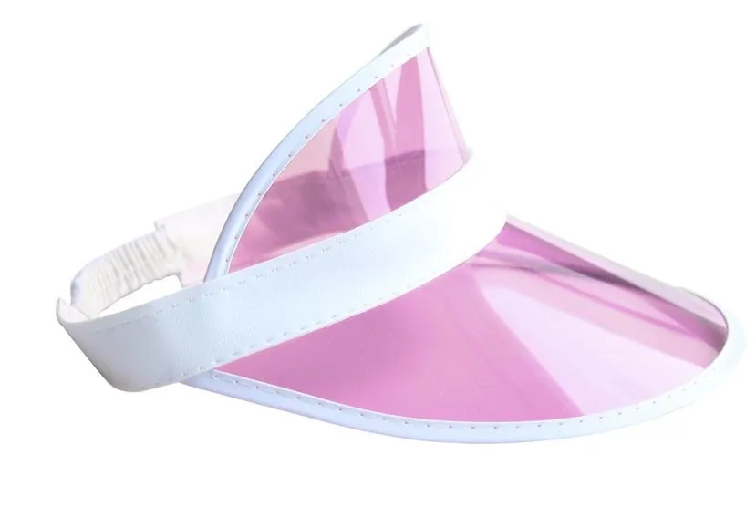 Visiera parasole rosa-bianca
