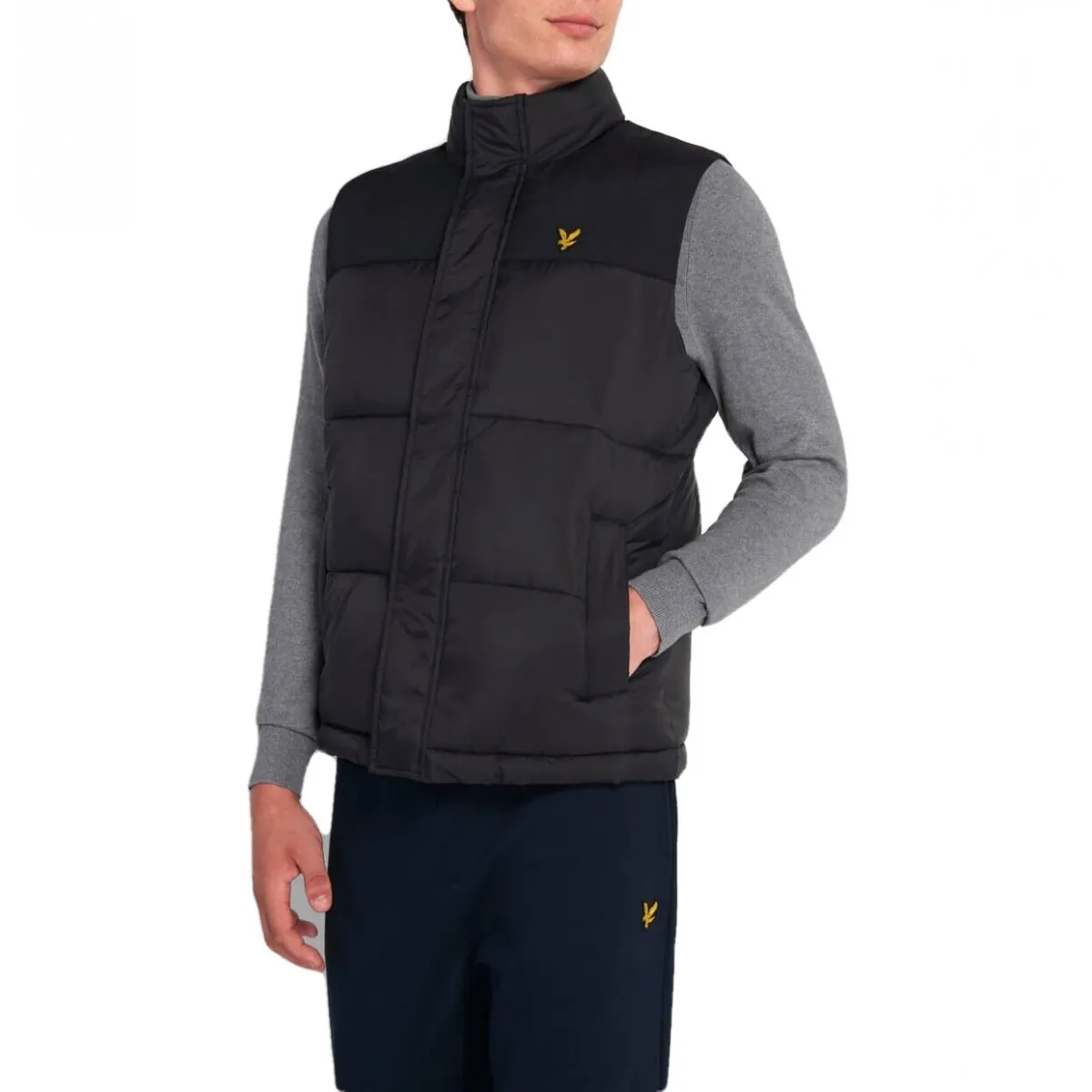Wadded Gilet, Nero