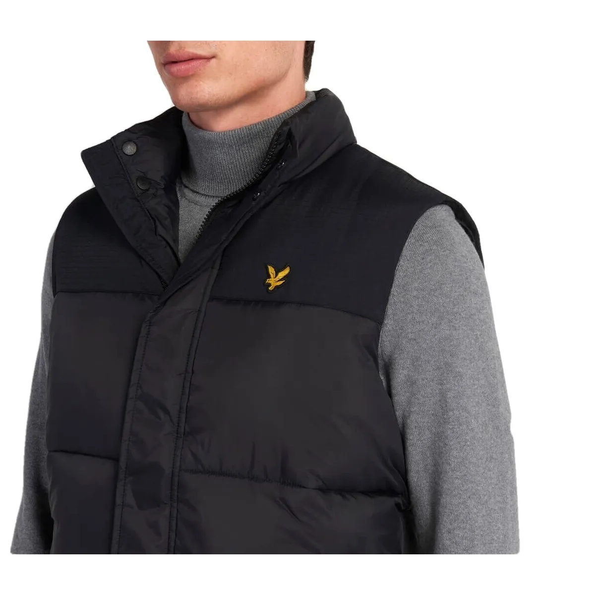 Wadded Gilet, Nero