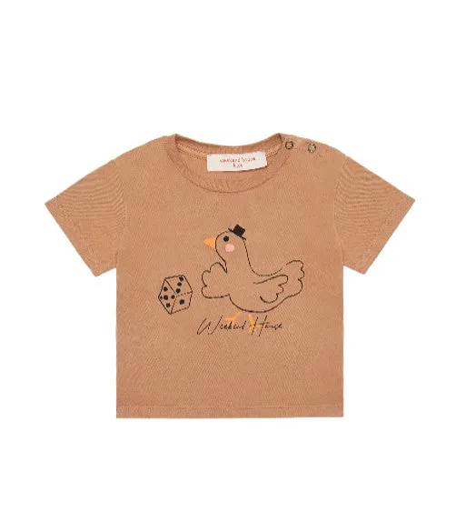 Weekend House Kids T-shirt girocollo con logo 822