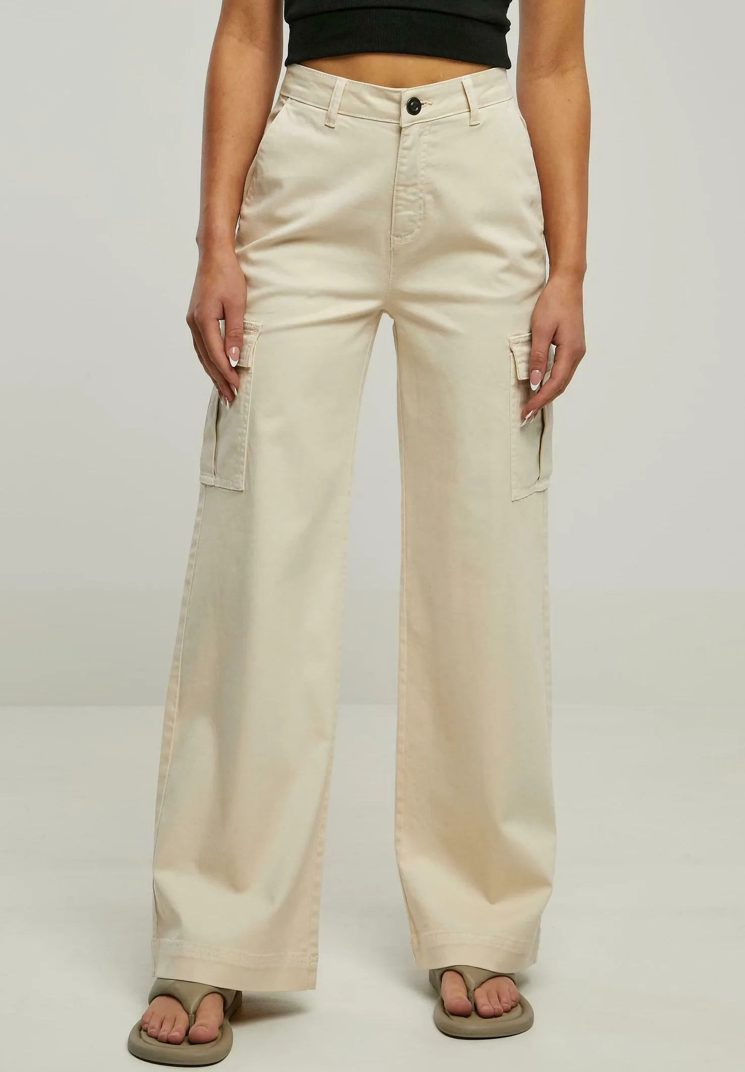 WIDE LEG TWILL - Pantaloni cargo