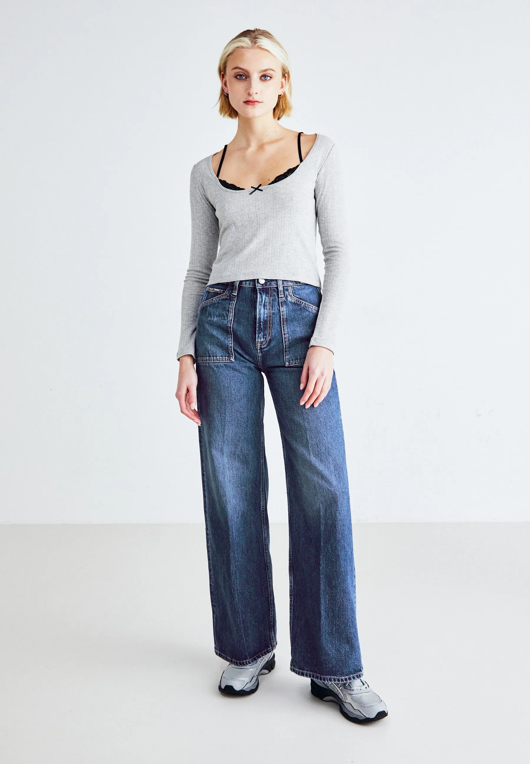 WIDE LEG UTILITY - Jeans baggy