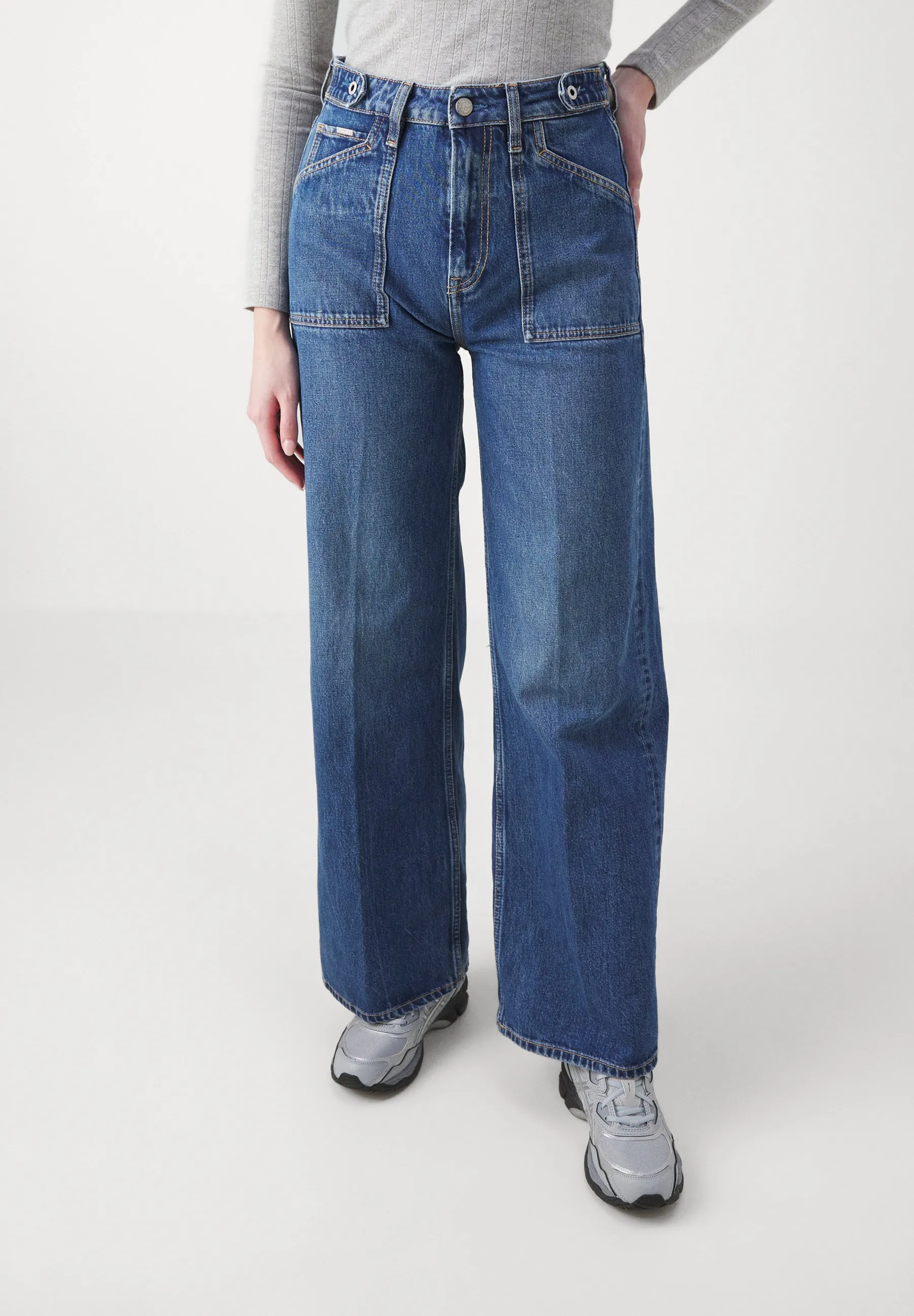 WIDE LEG UTILITY - Jeans baggy