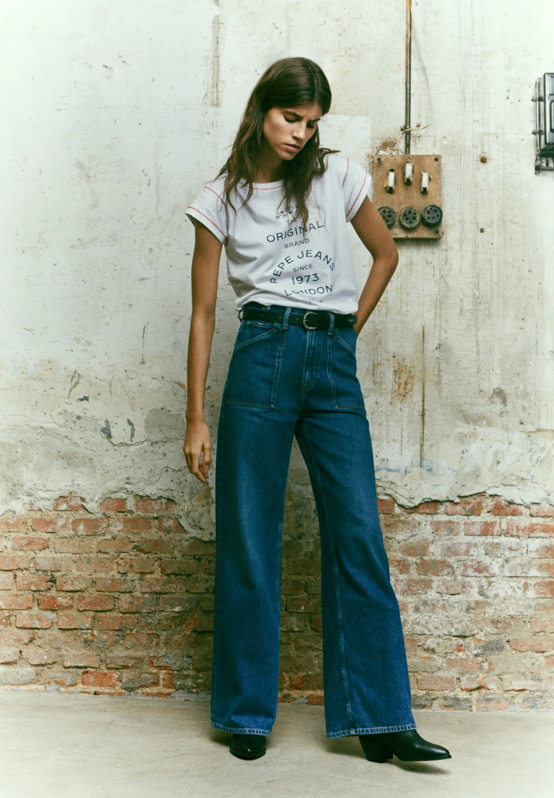 WIDE LEG UTILITY - Jeans baggy
