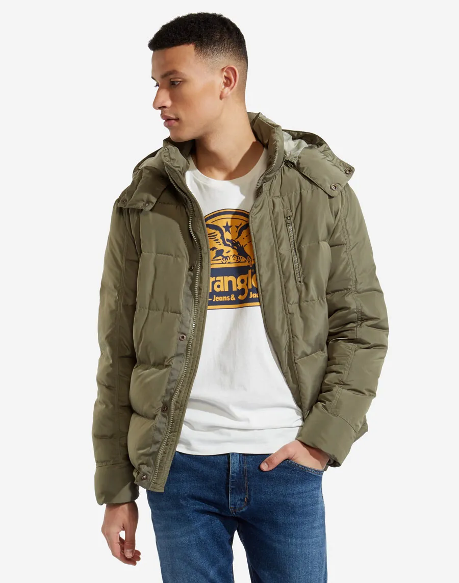 Wrangler giacca protector olive uomo verde