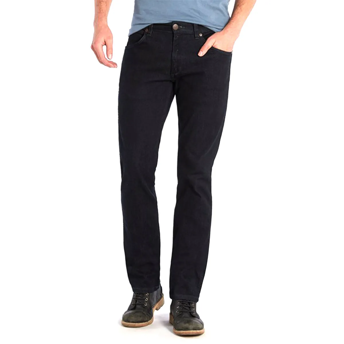 Wrangler jeans greensboro dark alley uomo nero