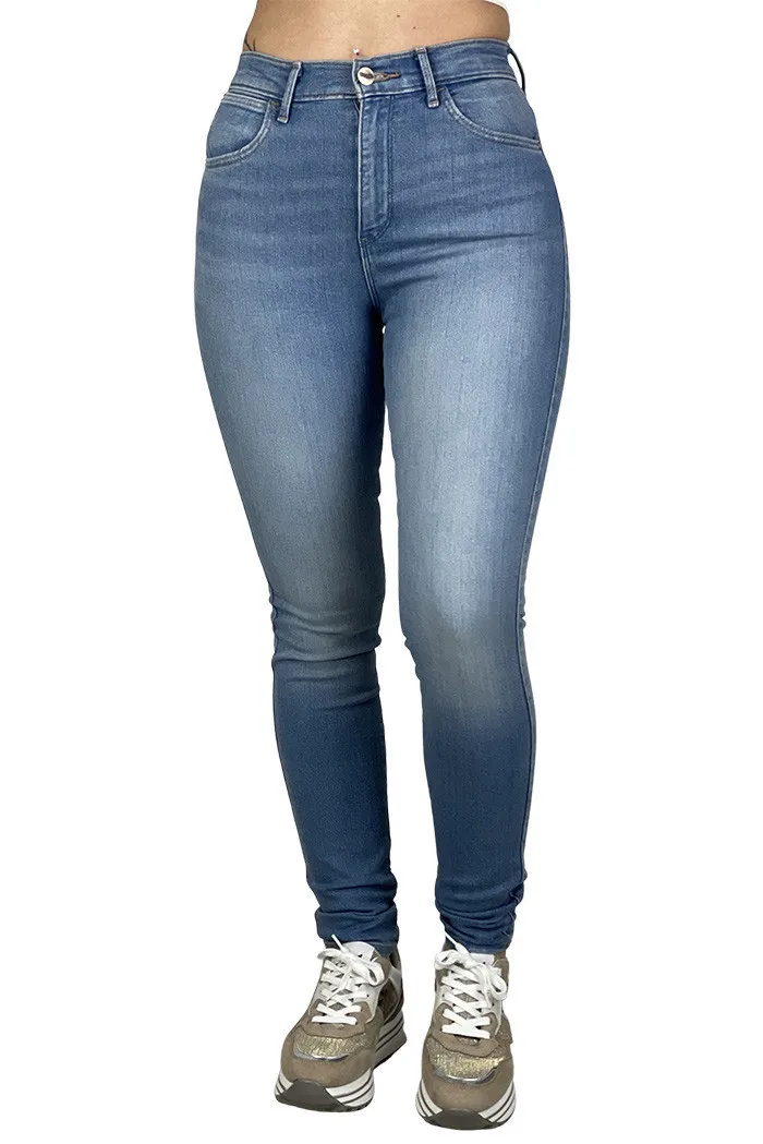 Wrangler jeans high skinny in soft cloud w27hzi29r