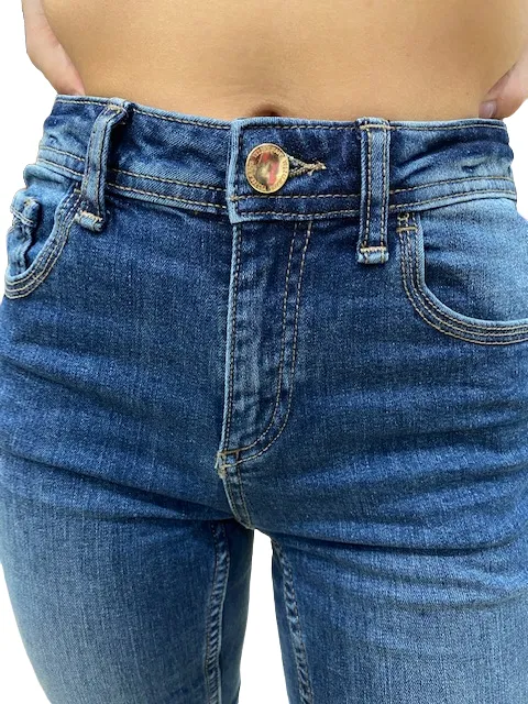 Yes Zee Women's jeans trousers 5 pockets jeggings P377W205 J712 super stone