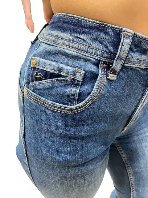 Yes Zee Women's jeans trousers 5 pockets jeggings P377W205 J712 super stone