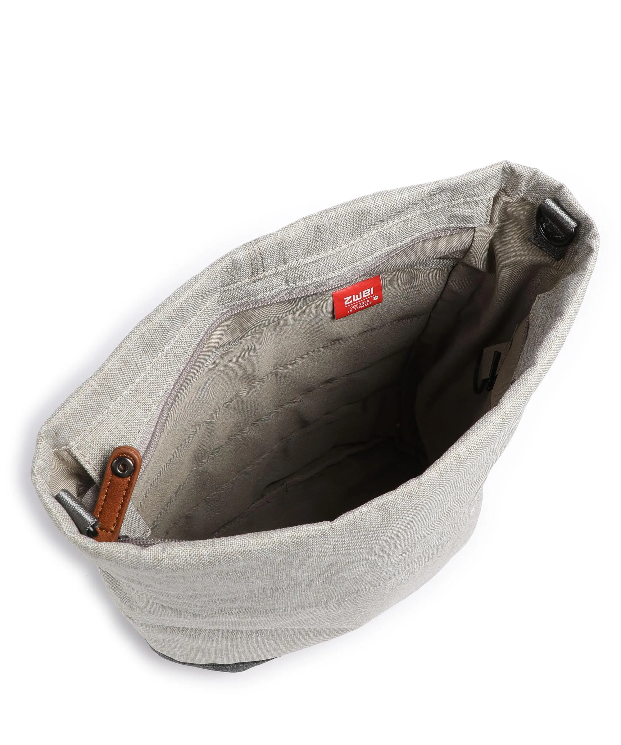  Zwei Benno BE120 Borsa a zainetto poliestere beige/grigio  